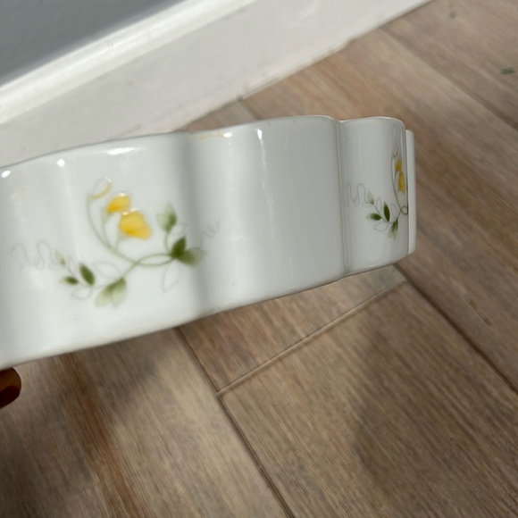 Stafford 1986 Porcelain Meadow Flowers Pie Plate Quiche Dish Ovenware Porcelain - Picture 11 of 11